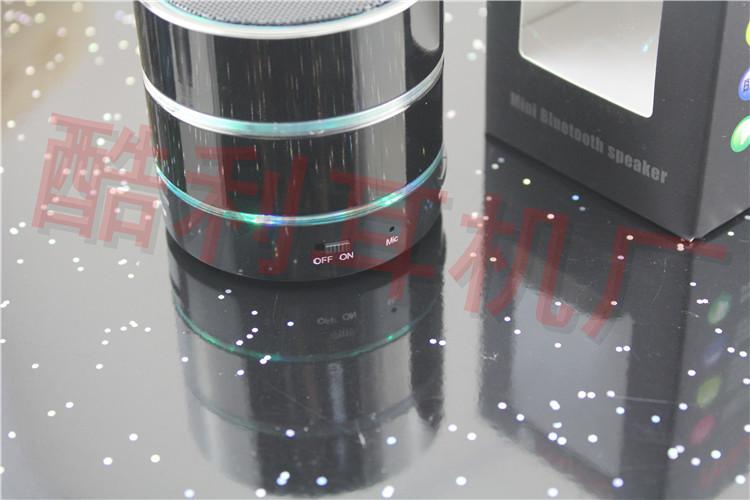 新款魔音插卡音响工厂直销批发:s09带led灯无线蓝牙通话车载音箱
